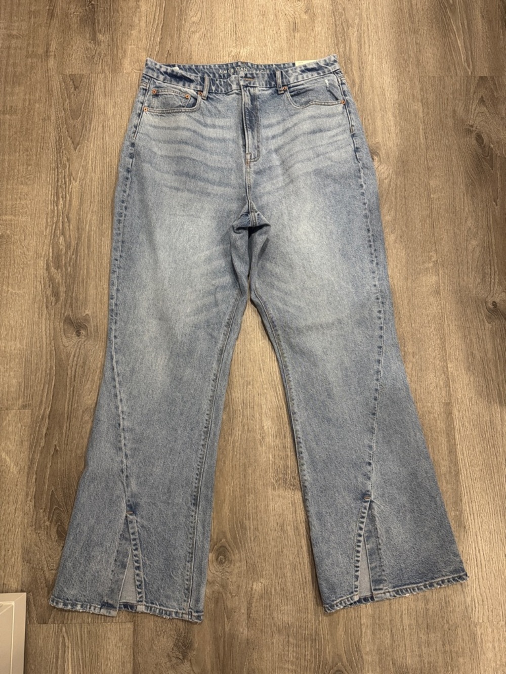 American Eagle Outfitters Light Blue High-Rise Flare Jeans